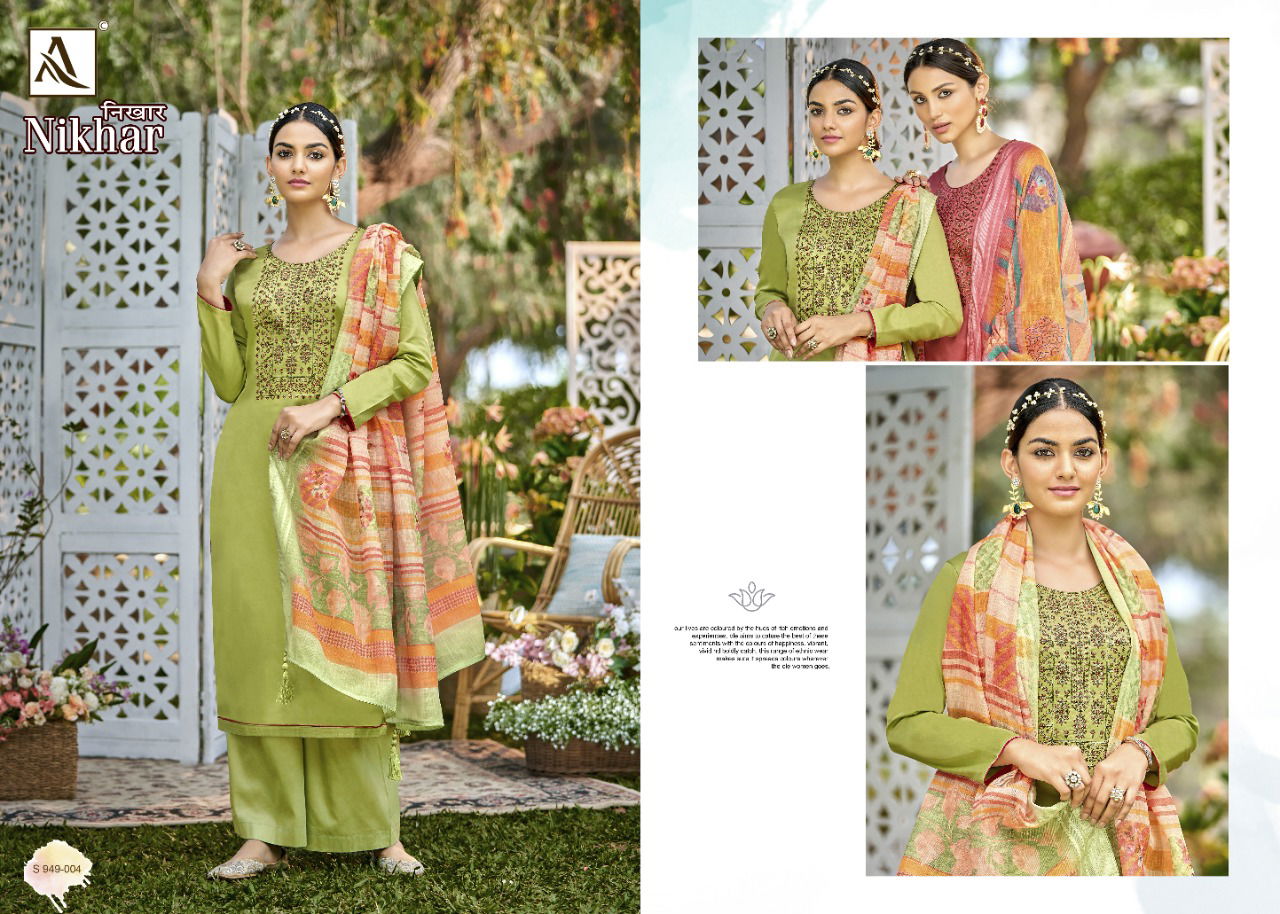 Alok Nikhar 2 New Latest Designer Regular Wear Jam Cotton Dress Material Collection